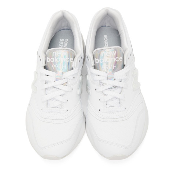 SOLD !! New Balance 997H Shoes in White and Iridescent - Picture 5 of 11
